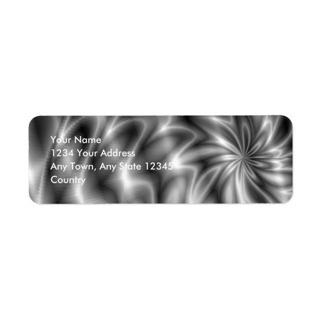 Silver Swirl Return Address Label (Front)