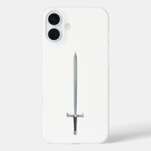 Silver sword iPhone 16 plus case