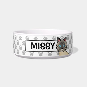 Silver Tabby Birman / Ragdoll Cat Bowl