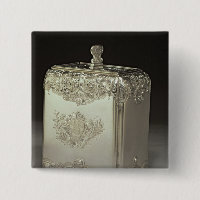 Silver tea canister by Paul de Lamerie