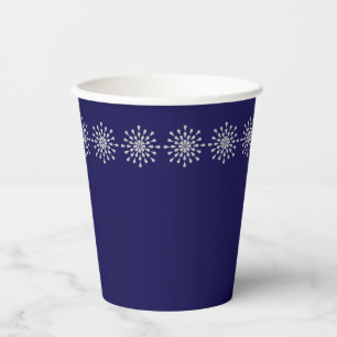 Silver teardrops paper cups