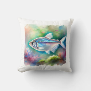Silver Tetra 120724AREF110 - Watercolor Cushion