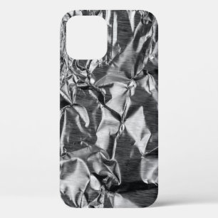 Silver textile iPhone 12 case