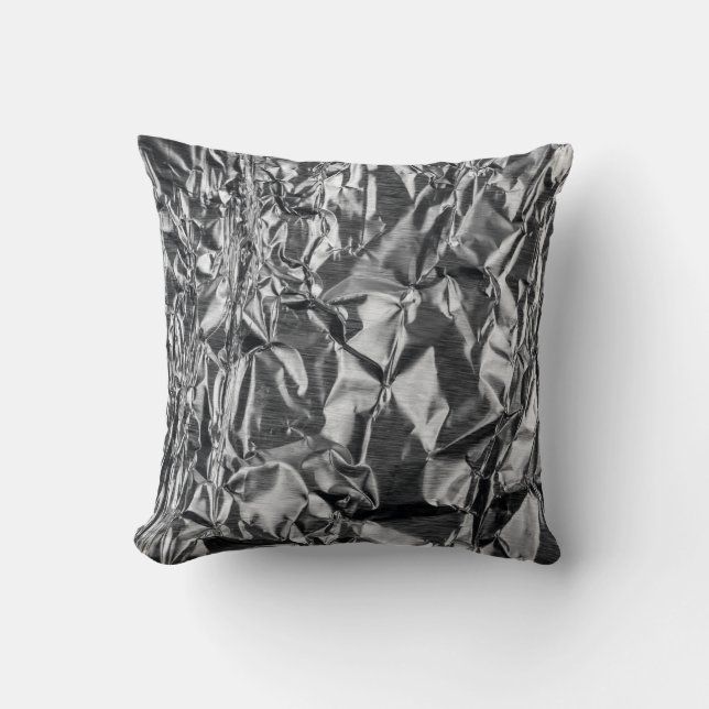 Silver textile cushion (Front)