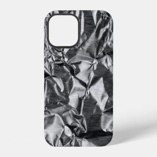 Silver textile iPhone 12 case