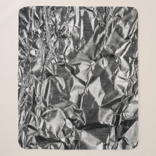 Silver textile sherpa blanket (Front)