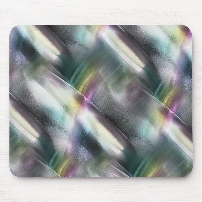 Silver texture to colours chrome and digital rough mouse pad (Front)