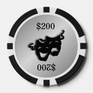 Silver Theatre Marker Poker Chips