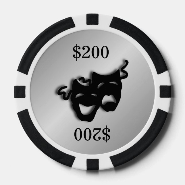 Silver Theatre Marker Poker Chips (Front)