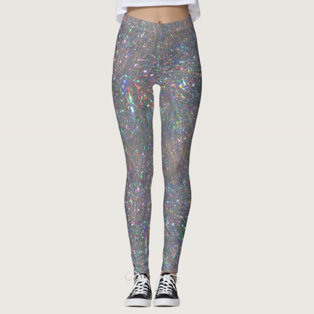 Silver Tinsel Leggings (Front)