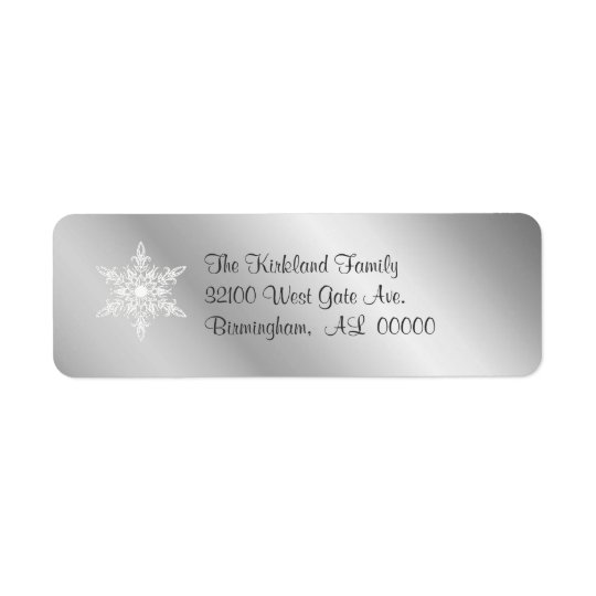 Silver tone Address Labels
