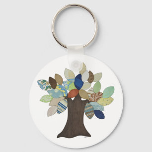 Silver Tree Keychain