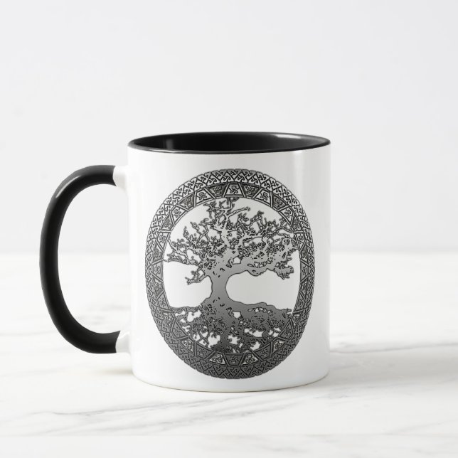 Silver Tree of Life Mug (Left)