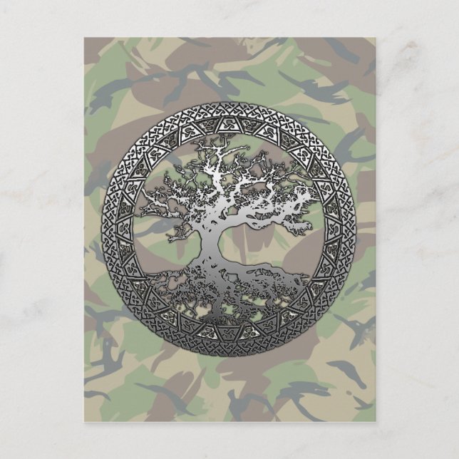 Silver Tree of Life Postcard (Front)