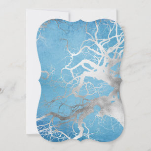 Silver Trees Winter Sublimations Card