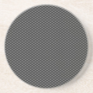Silver Triangular Screen Pattern Coaster