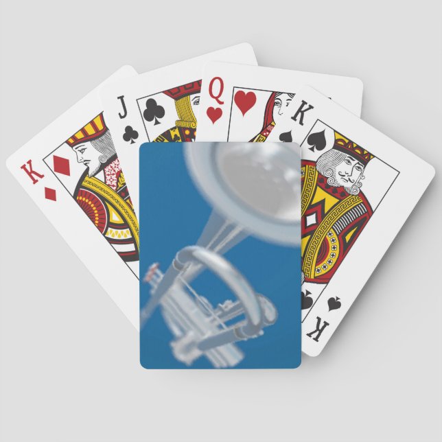 Silver Trumpet Music Bicycle® Play Playing Cards (Back)