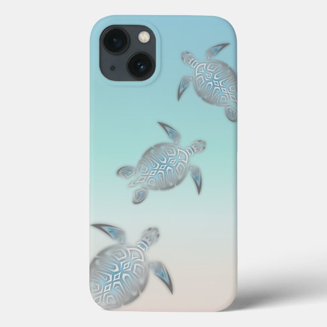 Silver Turtles Beach Style Case-Mate  Case-Mate iPhone Case (Back)