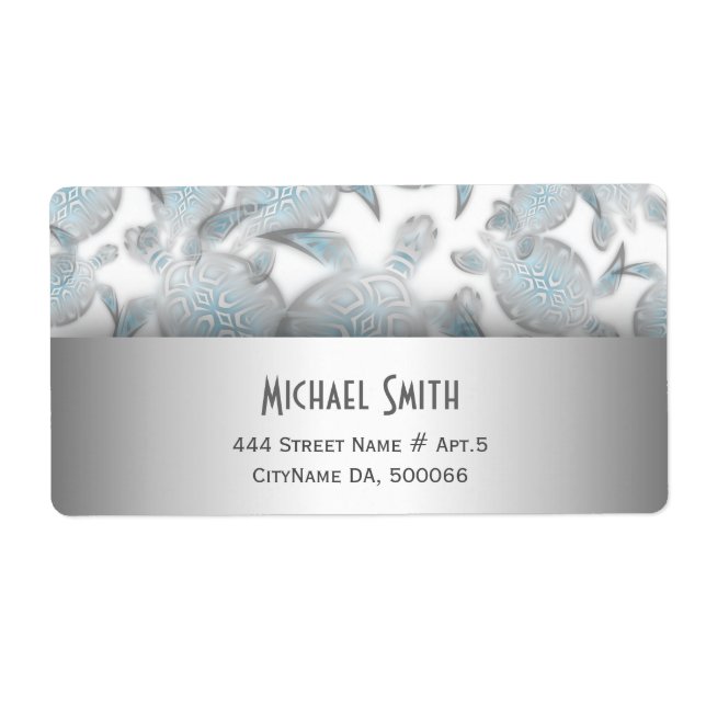 Silver Turtles  Pattern (Front)