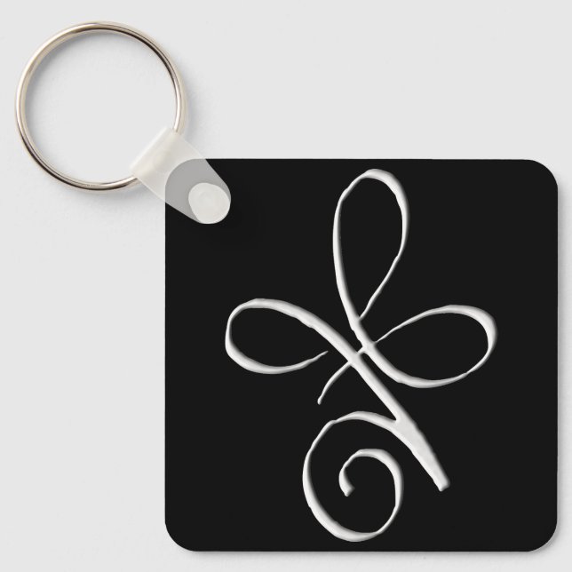 Silver Unconditional Love Key Ring (Front)