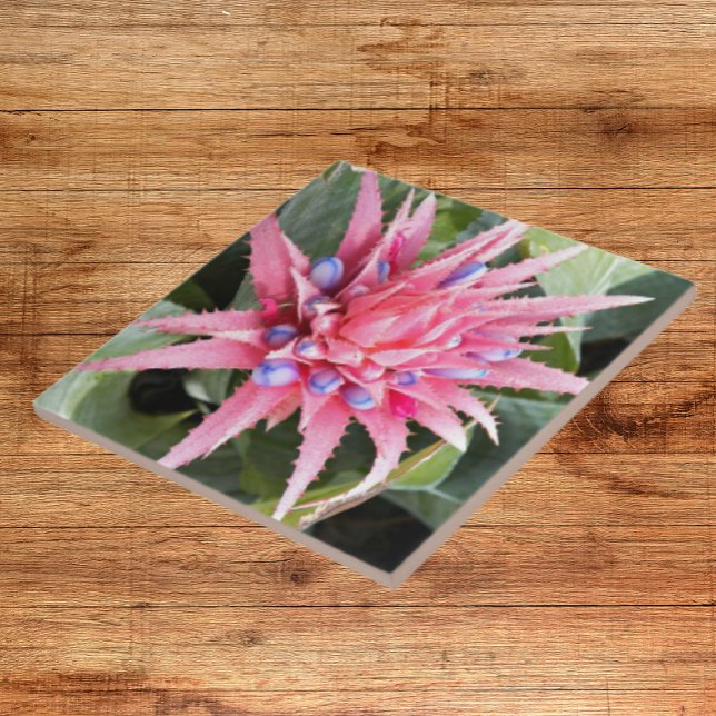 Silver Vase Plant Bloom Floral Ceramic Tile (In Situ)