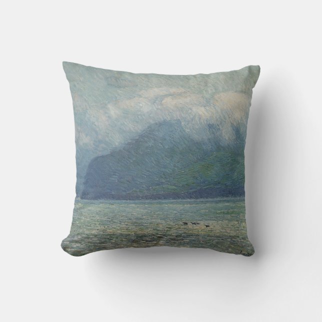 Silver Veil and Golden Gate by Childe Hassam Cushion (Front)