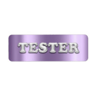 Silver Violet Purple 3D Tester Sample Contaners