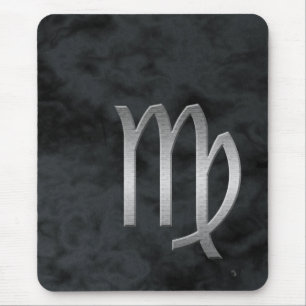 silver virgo - smoke mouse pad