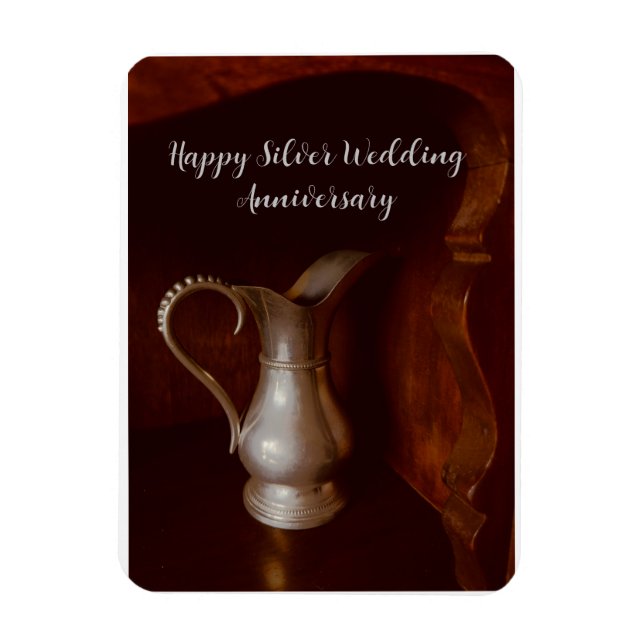 Silver Wedding Anniversary 25 years congratulation Magnet (Vertical)