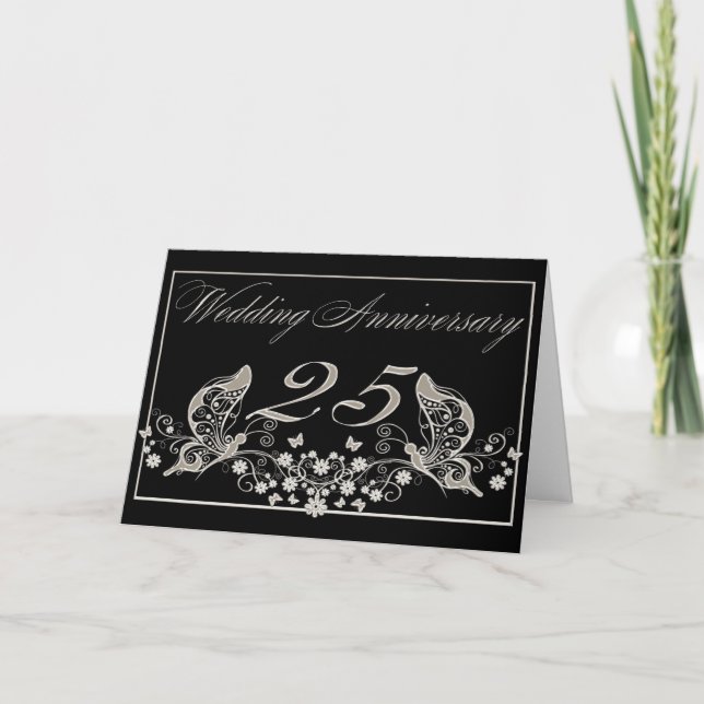 Silver Wedding Anniversary 25 Years Invitation (Front)