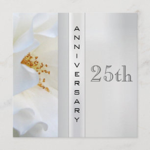 Silver Wedding Anniversary Invitation