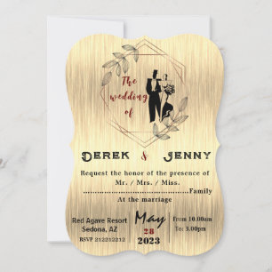 Silver Wedding Invitation
