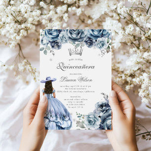 Silver Western Wonderland Quinceanera Invitation