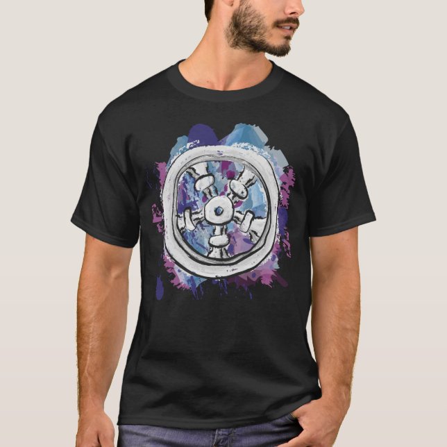 Silver Wheel T-Shirt (Front)