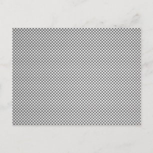 Silver White Carbon Fibre Print Postcard