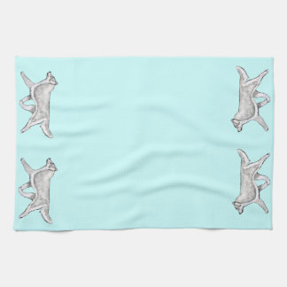 Silver White Siberian Husky Kitchen Towel