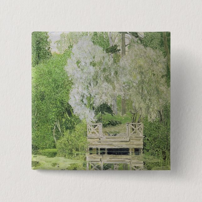 Silver White Willow, 1904 15 Cm Square Badge (Front)