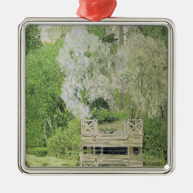 Silver White Willow, 1904 Metal Tree Decoration (Front)