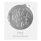 Silver Wine Lover Wine Label