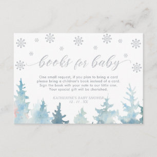 Silver Winter Wonderland Books for Baby Enclosure Card