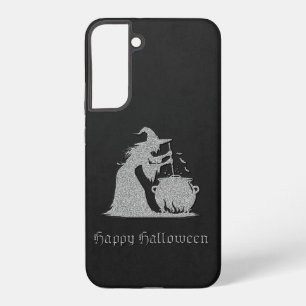Silver Witch & Cauldron Halloween Samsung Galaxy Case