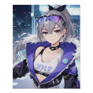 Silver Wolf fan art 1 Poster