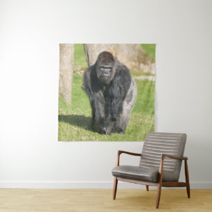 Silverback Gorilla – A Moment of Power Tapestry