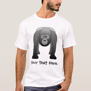 Silverback Gorilla Cartoon T-Shirt