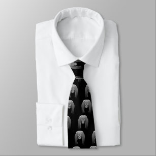 Mountain Gorilla Tie | Animal Print Ties | Novelty Neckties for Men AU - Mountain Gorilla Tie Navy Blue