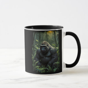 Silverback Gorilla in Rwandan Jungle Mug