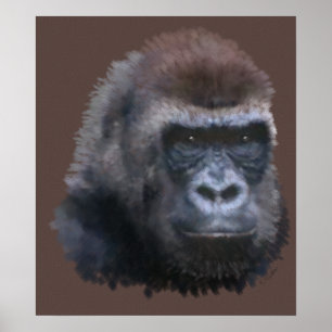 Silverback Gorilla Poster
