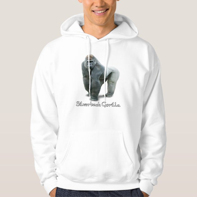 Silverback Gorilla Pullover Hoodie (Front)