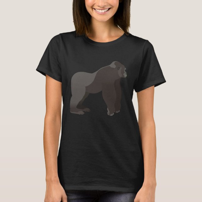 Silverback Gorilla Silver Back Primate Ape  2 T-Shirt (Front)
