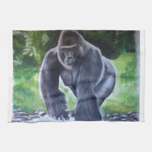 Silverback Gorilla Tea Towel
